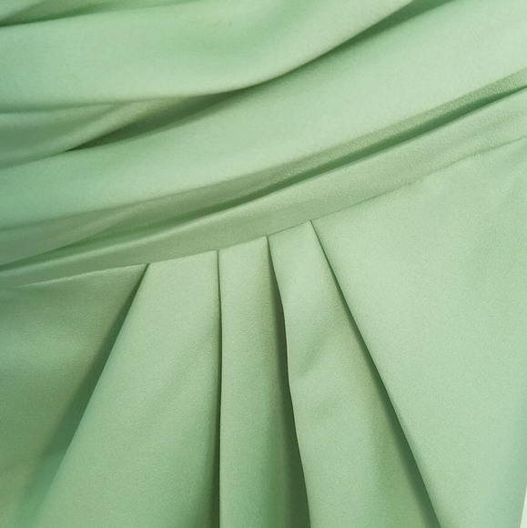 David's Bridal Mint Bridesmaid Dress - Picture 5 of 16